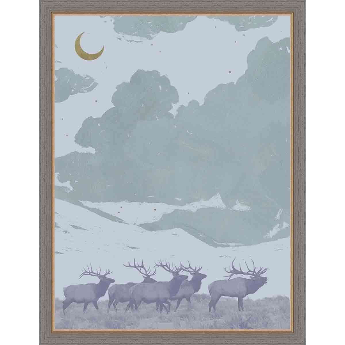 Moonlight Elk I Wall Art