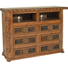 Texas Star Cowhide TV Stand