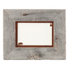 Barnwood & Rust Bear Mat 5 x 7 Landscape Frame