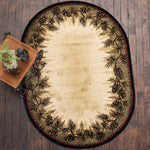 Village Pines Rug - 8 x 10 Oval