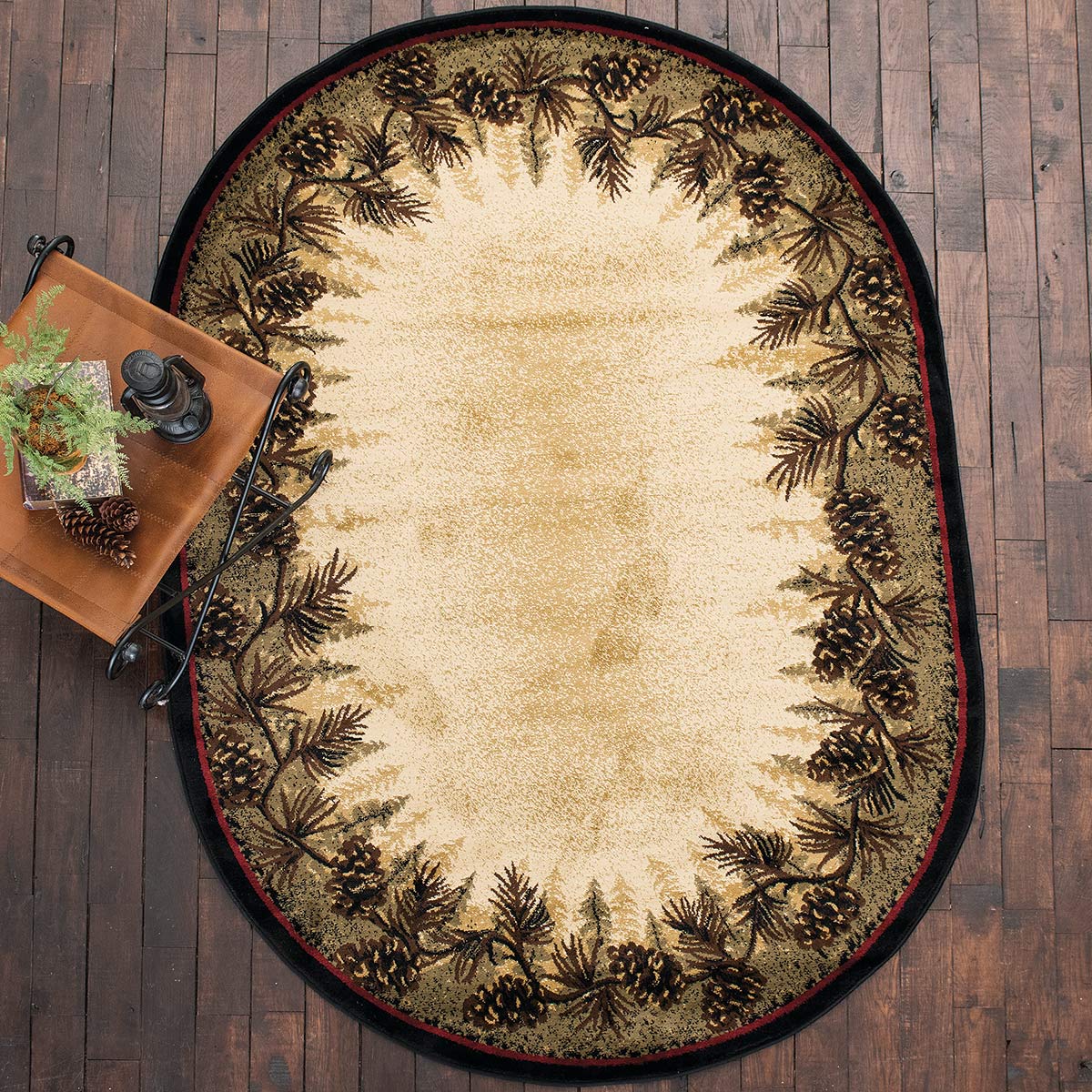 Village Pines Rug - 8 x 10 Oval