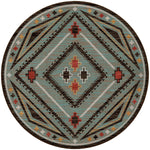 Dream Weaver Turquoise Rug - 8 Ft. Round