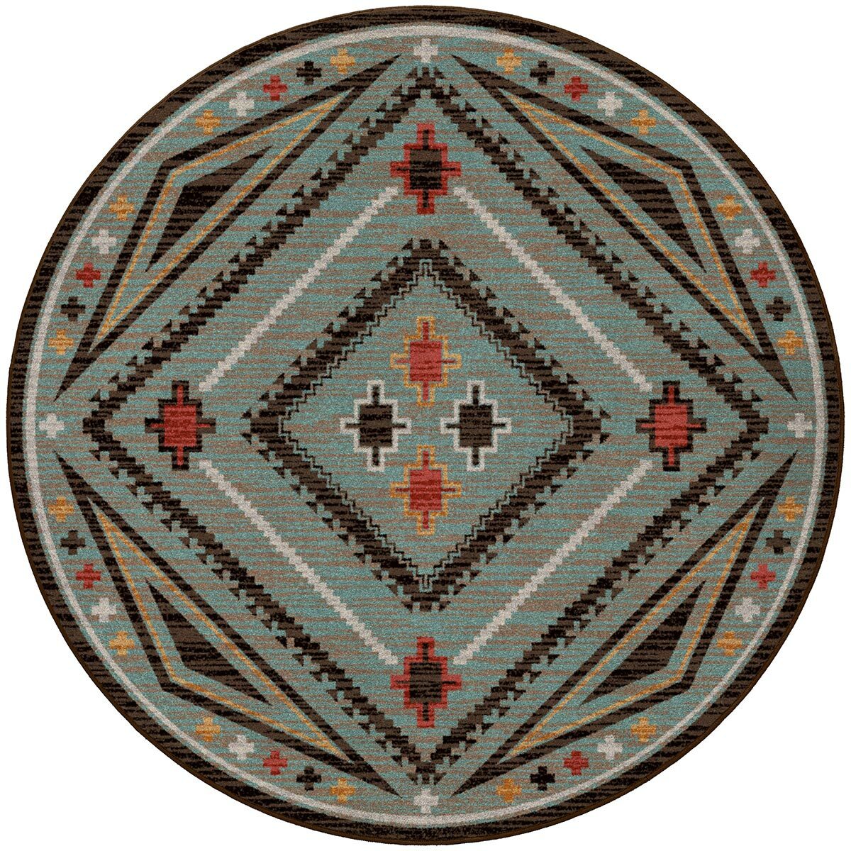 Dream Weaver Turquoise Rug - 8 Ft. Round