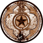 Lone Star Cowhide Rug - 8 Ft. Round