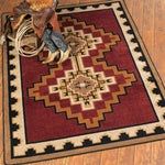 Council Fire Southwestern Rug - 3 x 4