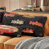 Lake Fish Hooked Wool Pillow