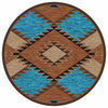 San Pedro Rust Rug - 8 Ft. Round