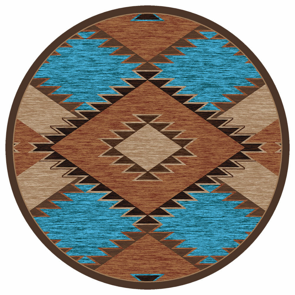San Pedro Rust Rug - 8 Ft. Round