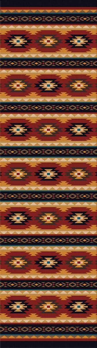 Red Deer Lodge Rug - 2 x 8