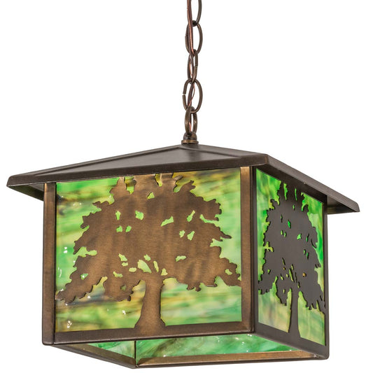 Strong Oak Lantern Pendant Light