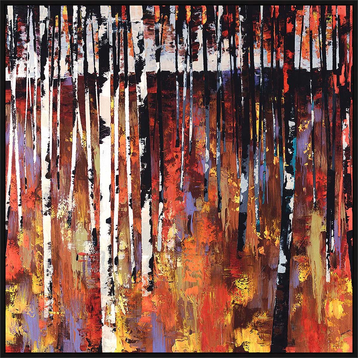 Autumn Birch Wall Art