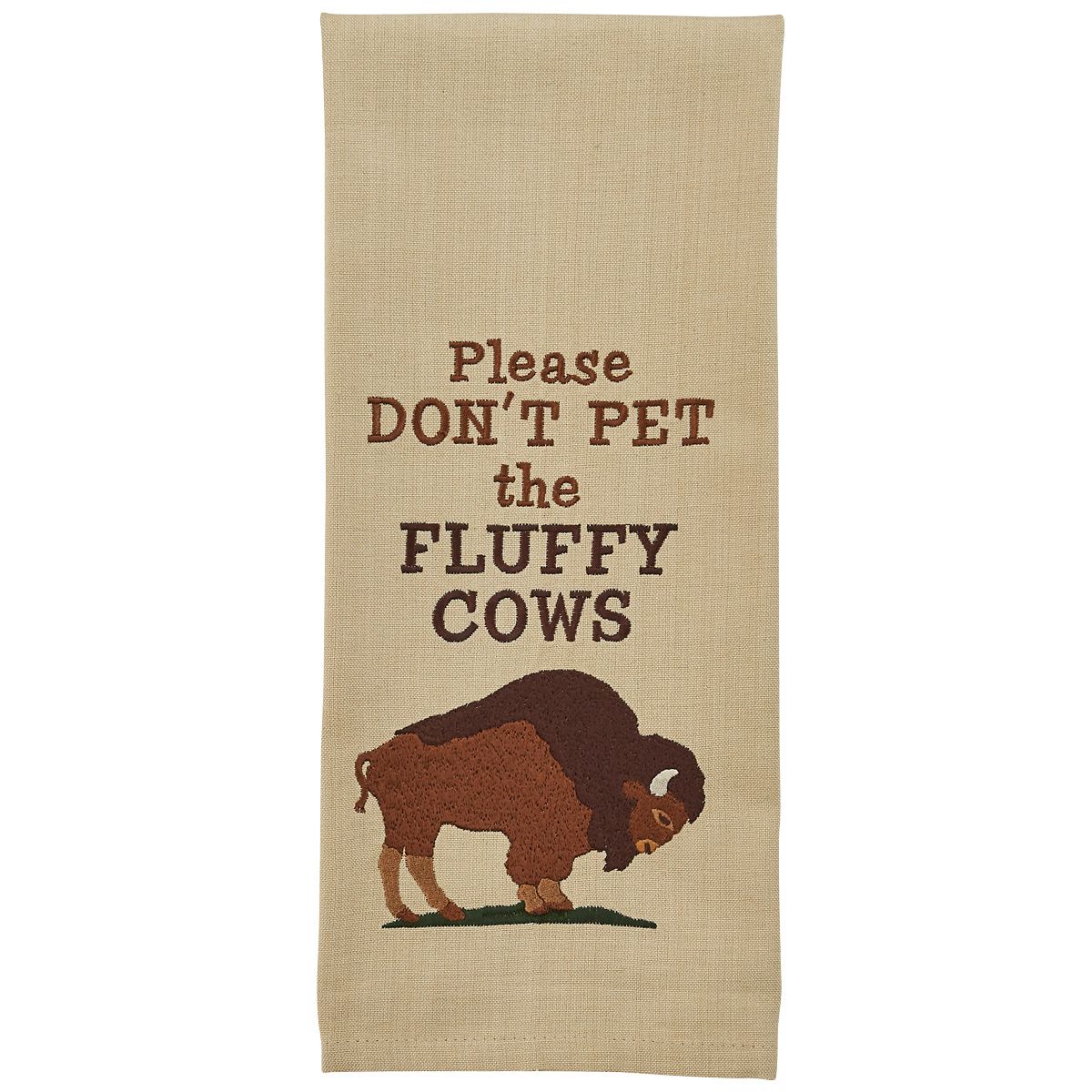 Don't Pet Embroidered Dishtowels - Set of 4