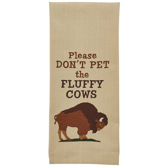 Don't Pet Embroidered Dishtowels - Set of 4
