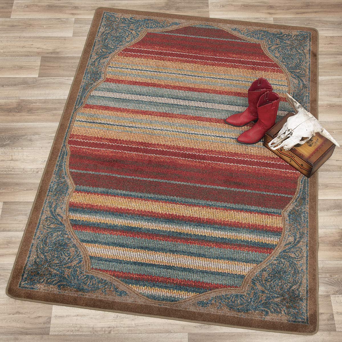 Sunset Serape Rug - 8 x 11