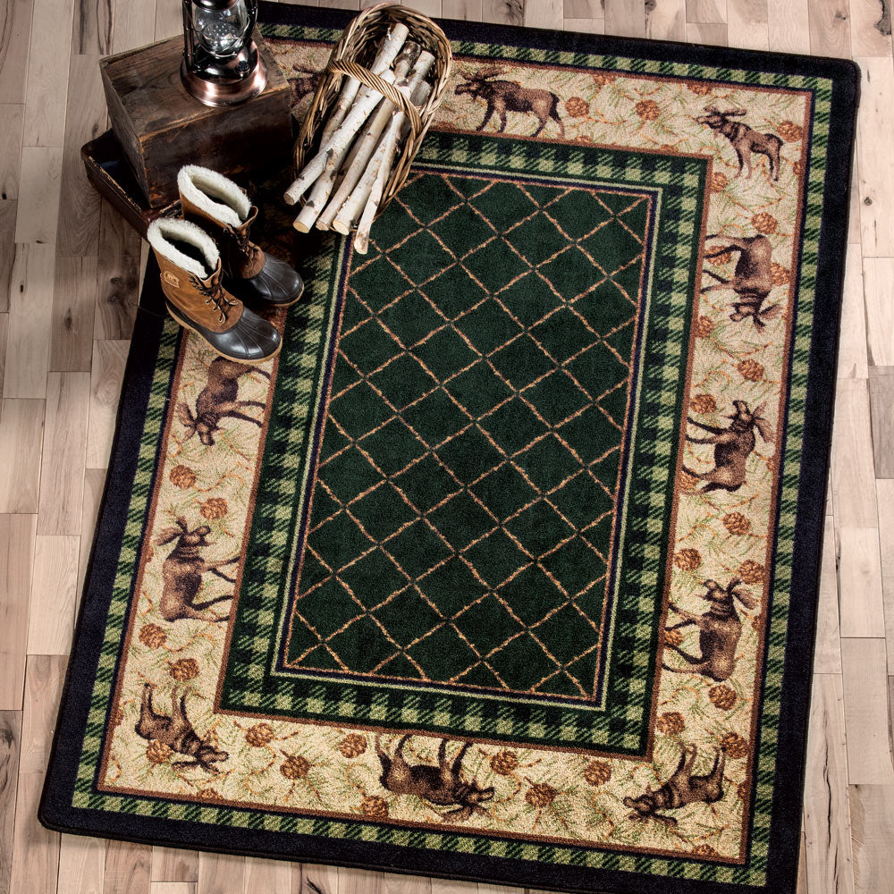 Moose Around Rug - 4 x 5