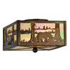 Native Bear Flush Mount Ceiling Light