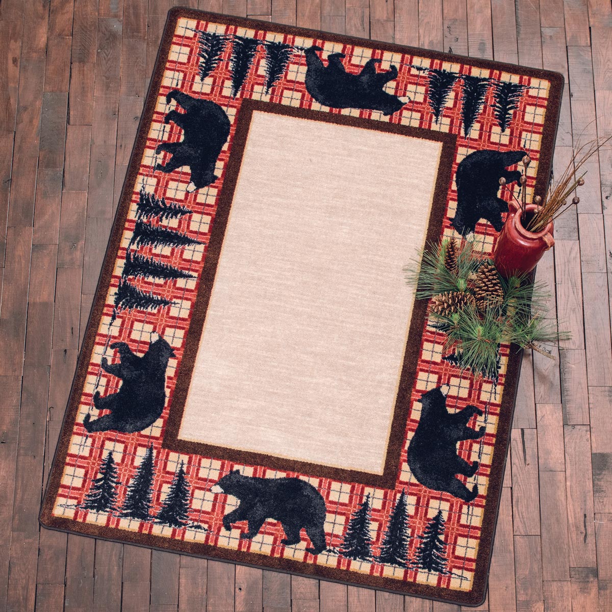Stately Bears Rug - 2 x 8