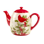 Christmas Cardinal Teapot - OUT OF STOCK UNTIL 08/05/2026