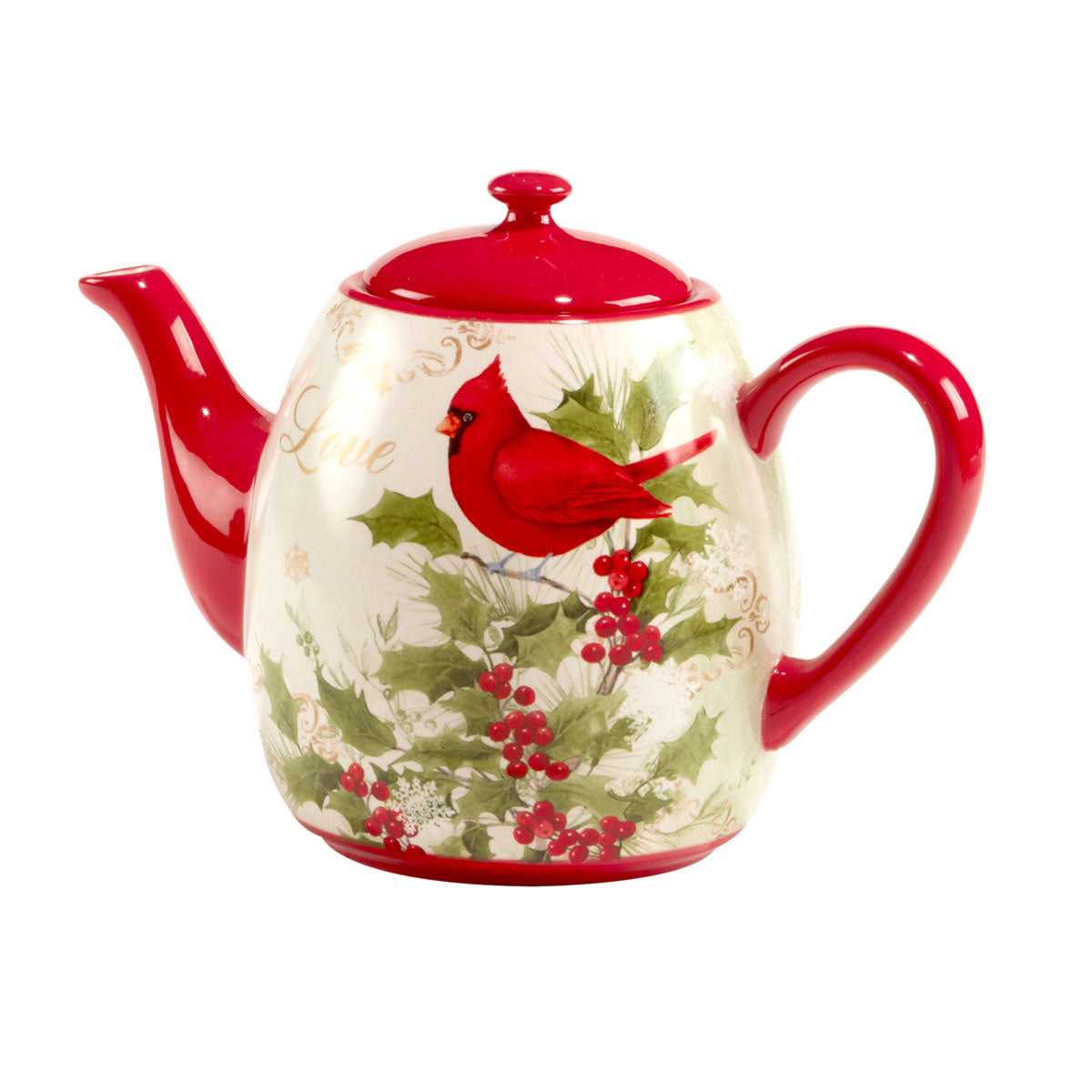 Christmas Cardinal Teapot - OUT OF STOCK UNTIL 08/05/2026
