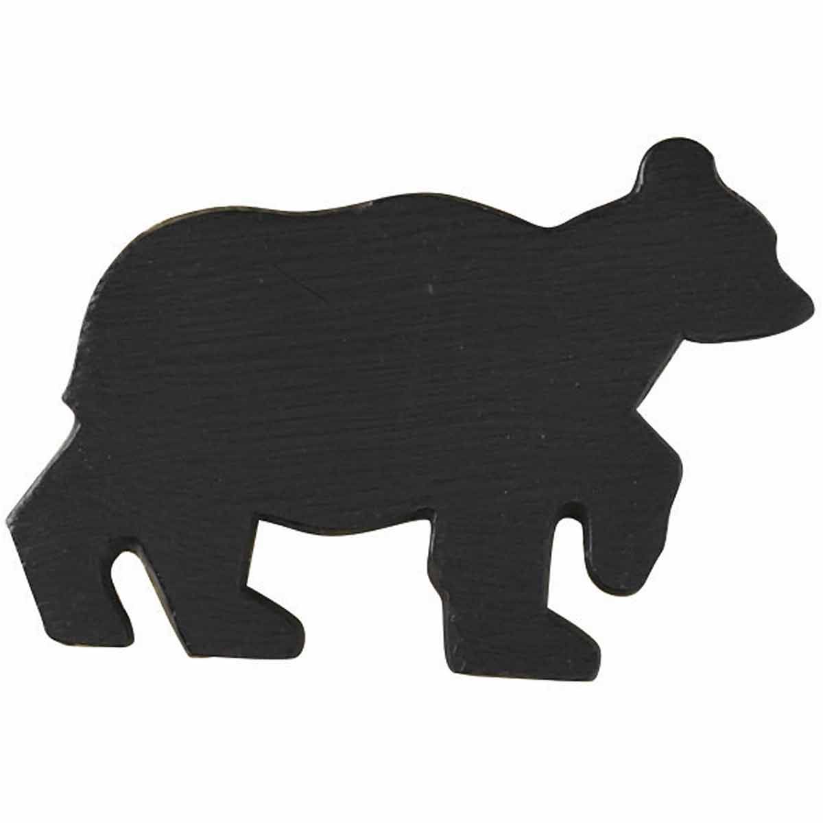 Black Bear Silhouette Napkin Rings - Set of 4