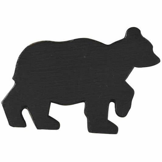 Black Bear Silhouette Napkin Rings - Set of 4
