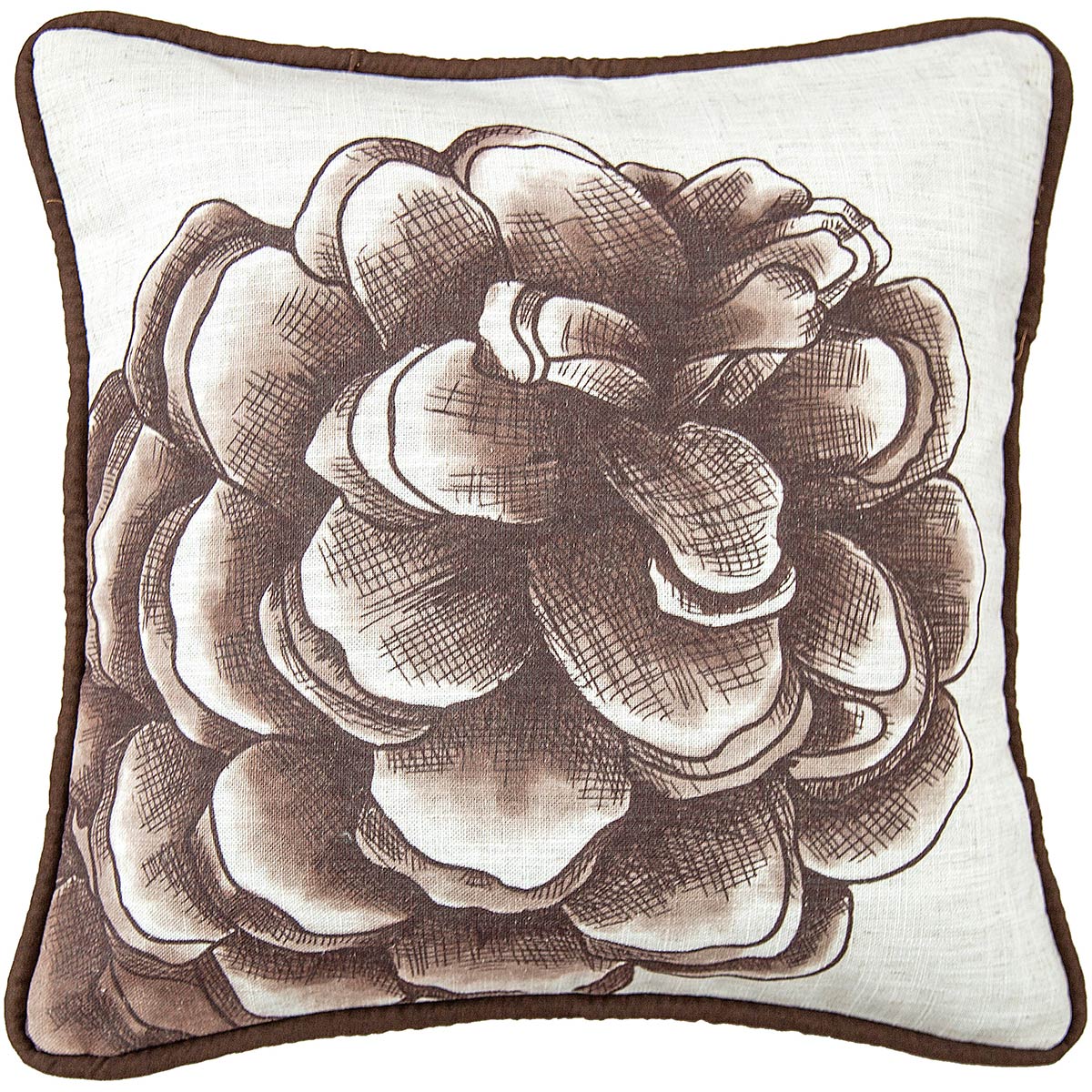 Royal Pinecone Accent Pillow