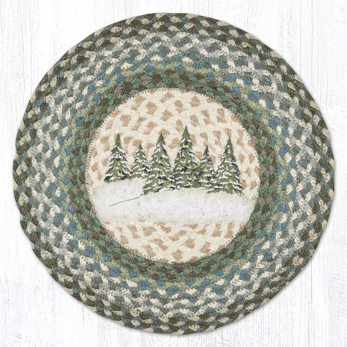 Winter Grove Braided Chair Pads - Set of 2