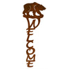 Rustic Bear Welcome Sign