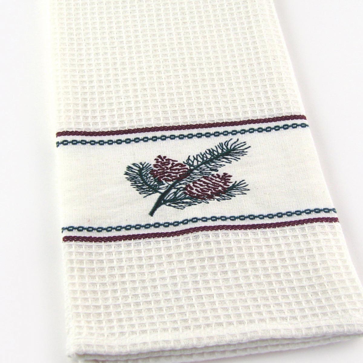 Pine Crest Embroidered Kitchen Towels - Set of 2