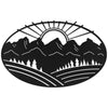 Mountain Shadow Metal Wall Art