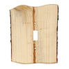 Rustic Edge Blued Pine Single Switch Plate