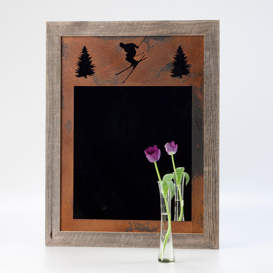 Barnwood Skier Mirror