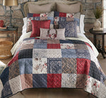 Western Romance Patchwork Quilt Bed Set - King