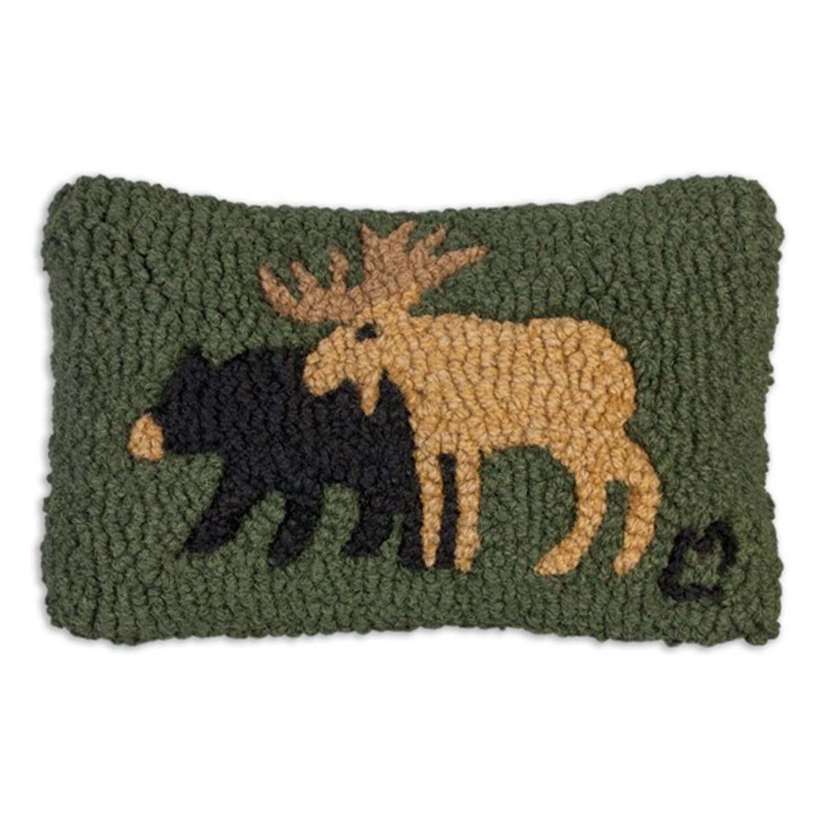 Woodland Friends Hooked Pillow