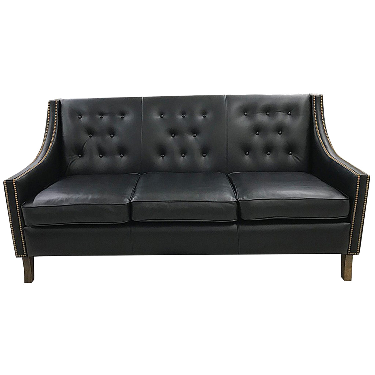 Blackwell Retro Tufted Leather Sofa