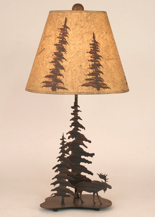 Moose Metal Art Table Lamp