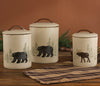 Bear & Moose Stoneware Canister Set (3 pcs) - OVERSTOCK
