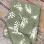 Sage Pinecones Bath Towel