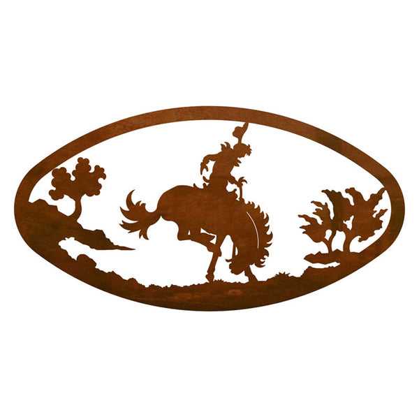 Bucking Bronco Metal Wall Art
