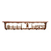 Cowgirl 42 Inch Pine Hook Shelf