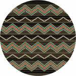 Trapper Southwestern Rug - 8 Ft. Round
