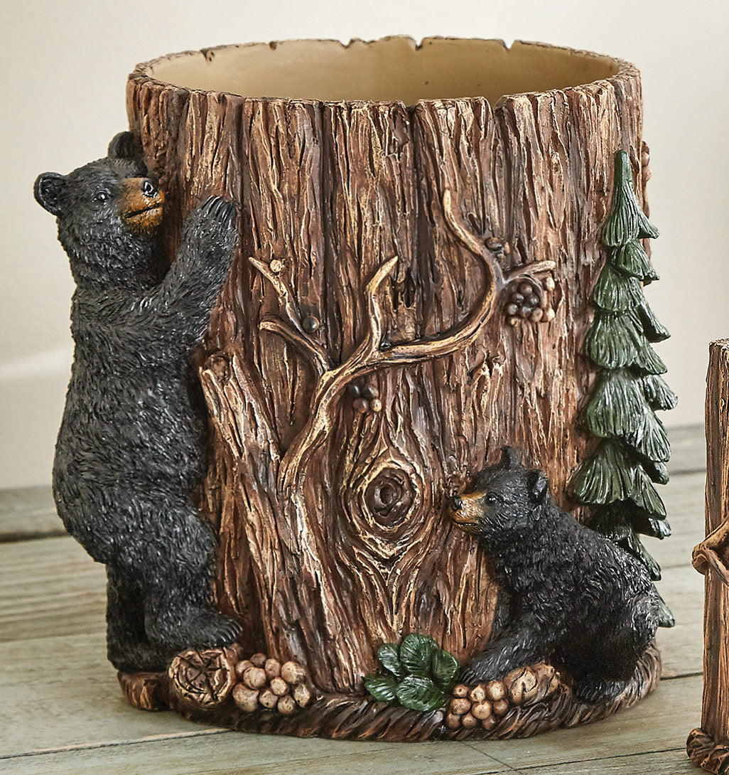 Timberline Bears Waste Basket