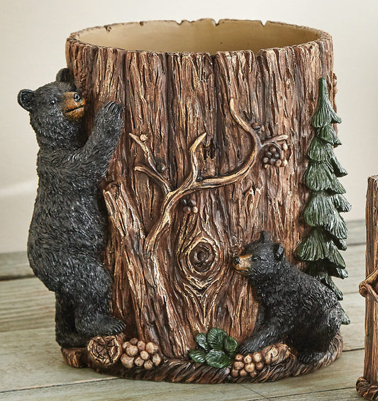 Timberline Bears Waste Basket