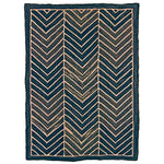 Camp Chevron Black Rug - 2 x 8