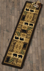 Black Bear Lodge Rug - 2 x 8