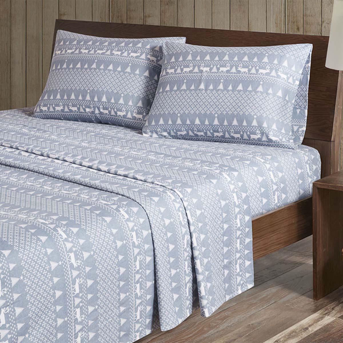 Roaming Moose Flannel Sheet Set - King
