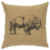 Buffalo Linen Pillow - Straw
