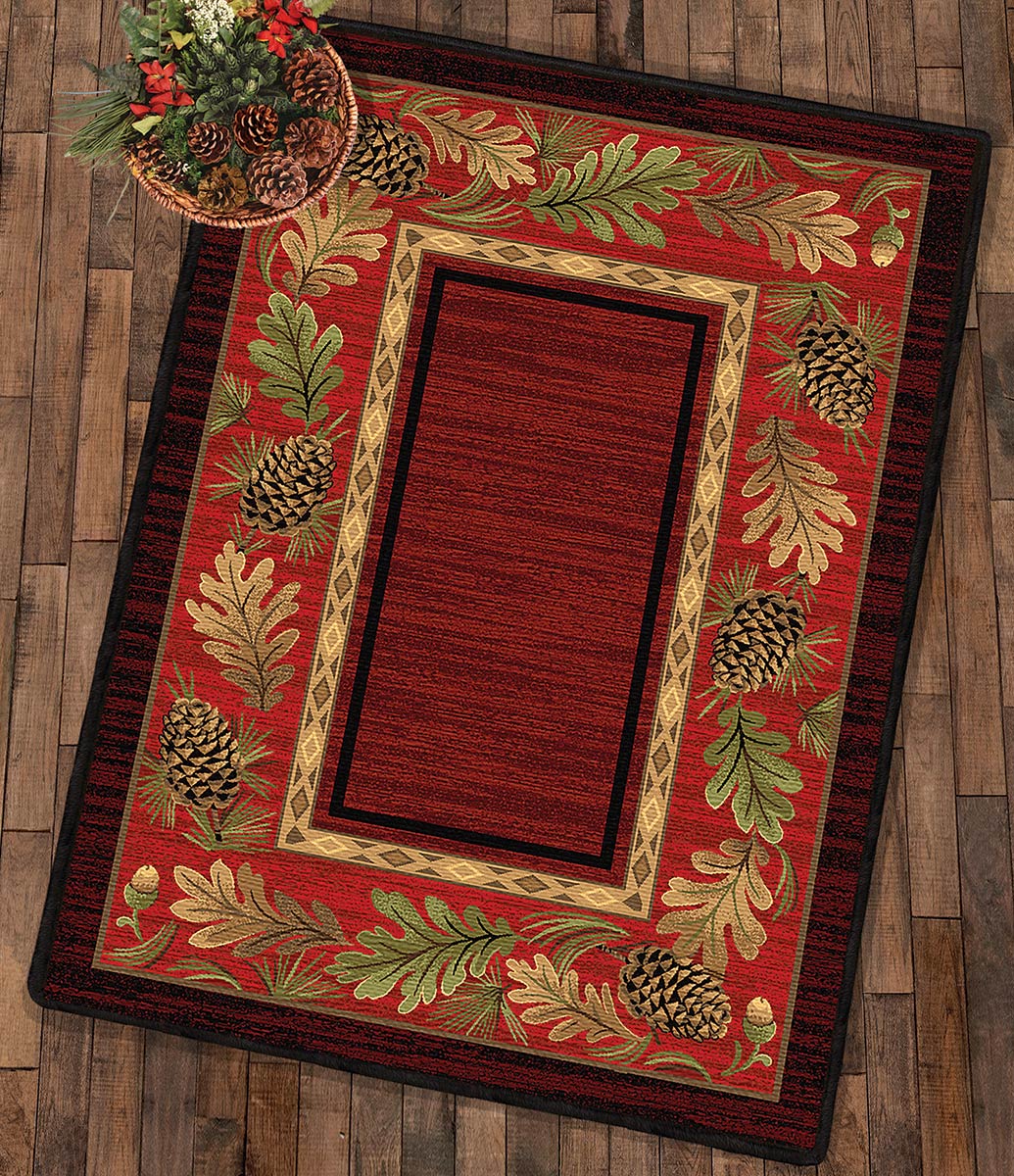 Woodlands Pinecone Rug - 5 x 8