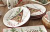 Winter Cabin Salad Plates - Set of 4 - OVERSTOCK