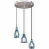 Laguna Breeze 3 Light Pendant Light - Nickel - OVERSTOCK